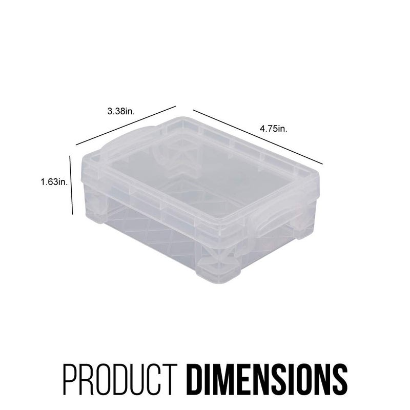 Super Stacker Advantus Super Stacker Crayon Box, Plastic, 4.75 x 3.5 x 1.6, Clear - Image 5